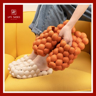 [MỚI VỀ] GIày Sục Ulzzang hạt bi nổi cá tính đơn giản đi mưa rửa nước năng động trẻ trung dẻo êm chân đen/cam/sữa