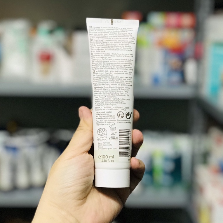 MẪU MỚI NHẤT - Tẩy da chết đất sét hữu cơ CATTIER BIO Gommage argile blanche (White Clay Scrub) | BigBuy360 - bigbuy360.vn