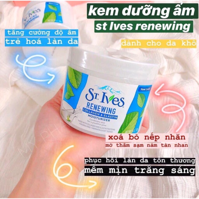 [HÀNG HÓT] Kem dưỡng ẩm St Ives 300g dùng cả face và body