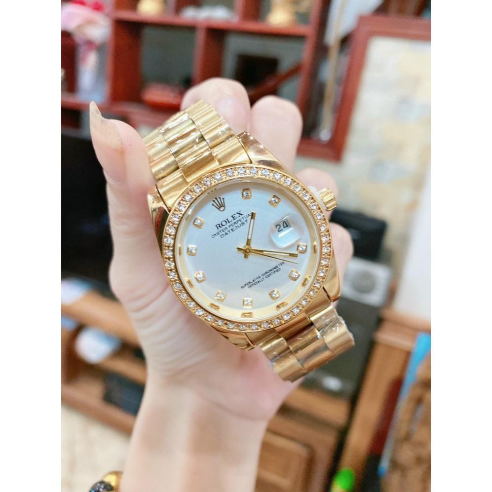 [Free Sip]  [Siêu Phẩm]  Đồng hồ Rolex Nam dây đức nguyên khối với thép không rỉ, mặt số la mã siêu sang -gmanwatch