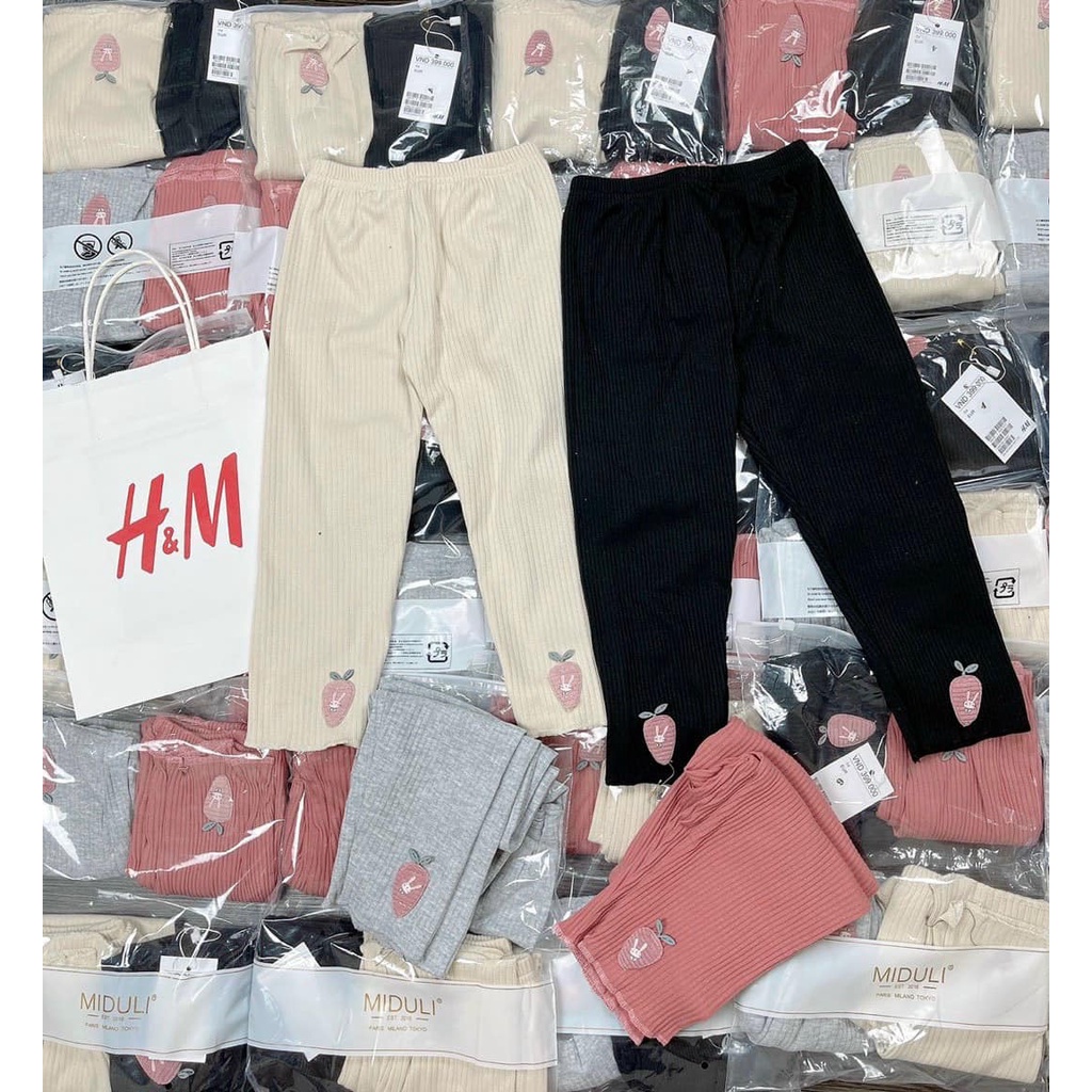 Quần legging bé gái size đại 8 tuổi co dãn 4 chiều thoải mái set 4 quần tăm dài gắn nơ thỏ cà rốt JIMADO TH525520