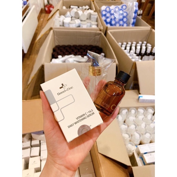 Serum Goodndoc Vitamin C 16.5 Mờ Nám Sáng Da Chống Lão Hoá 30ml
