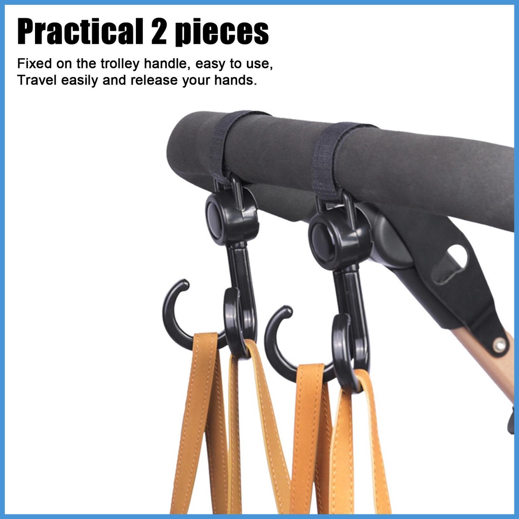 Móc Treo Túi Mua Sắm Đa Năng Gắn Xe Đẩy Em Bé