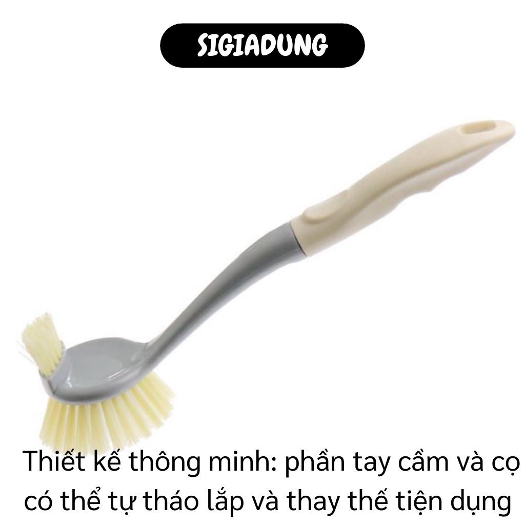 [SGD] Bàn Chải Cọ Nồi Cán Dài - Cây Chà Vệ Sinh Nhà Tắm, Nhà Bếp 2 Đầu Đa Năng 9457