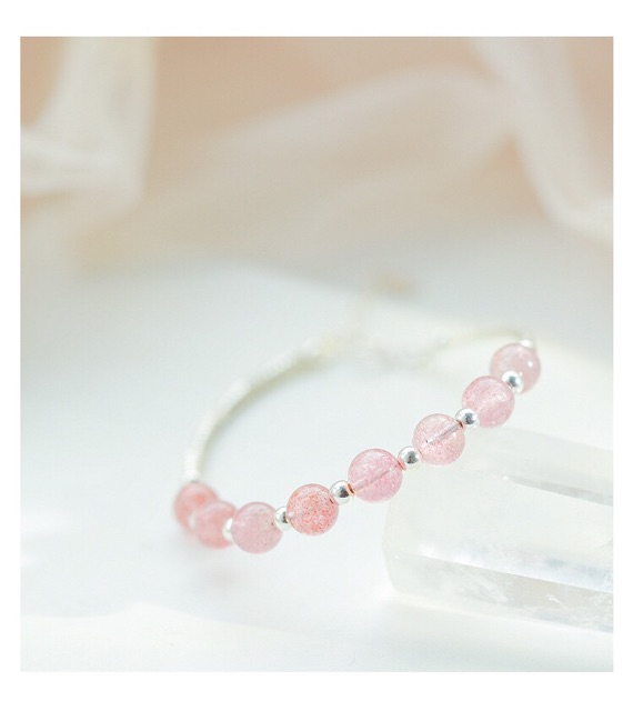 Vòng tay bạc mix đá