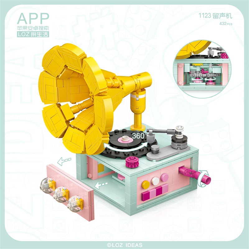 [Hàng Có Sẵn] Khối Xây Dựng Mini Đồ Chơi Giáo Dục Cho Bé Mẫu Mới Lạ Phong Cách retro 1123