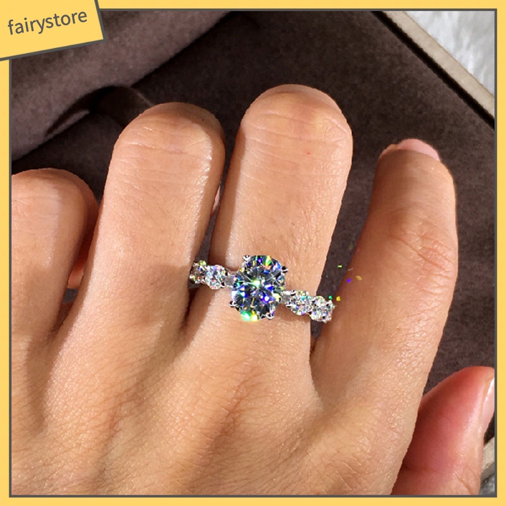 Nhẫn Hợp Kim Đính Đá Sang Trọng Cho Nữ