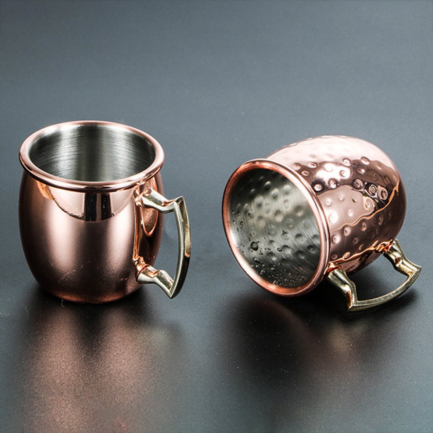 60ml Mini Hammered Moscow Mule Mug Espresso Mugs Shot Glasses Dễ thương 2oz Mugs