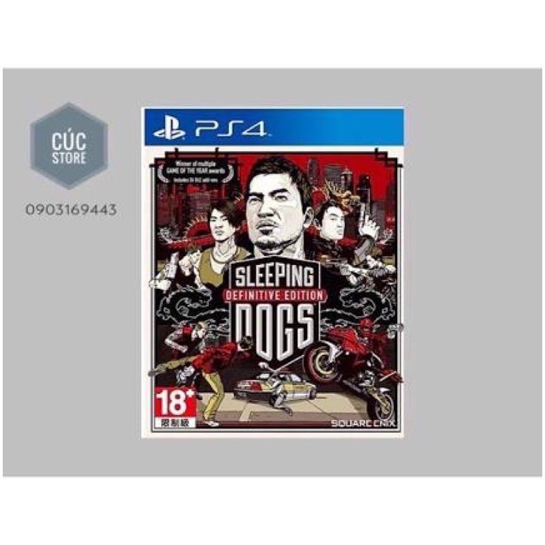 Đĩa chơi game PS4: Sleeping Dogs