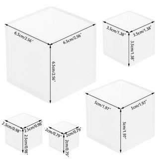 Boom✿DIY Silicone Pendant Mold Jewelry Making Cube Resin Casting Mould Craft Tool New