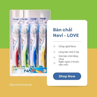 [MUA 4 TẶNG 1] Bàn chải NAVI - LOVE ( Chính hãng)