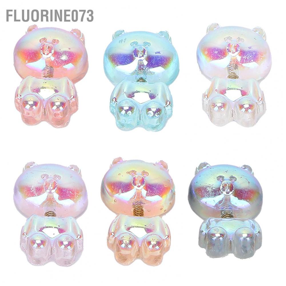 [Hàng mới về] 6 Phụ kiện món tay hình gấu dễ thương 3D DIY