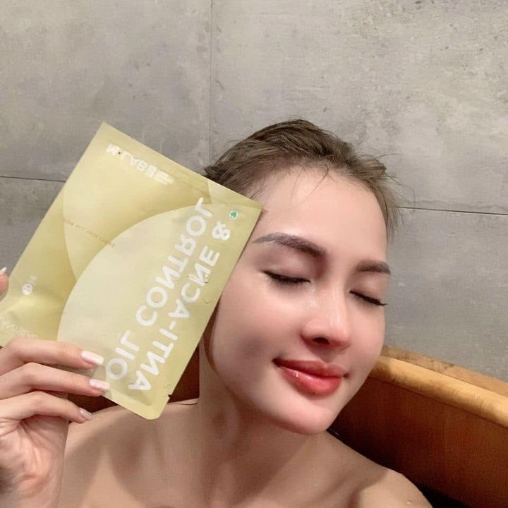 [Chính hãng] Mặt nạ sợi tre màu vàng giúp kiềm dầu giảm mụn M-Lab - Mỹ phẩm LanýBeauty - Màu Vàng