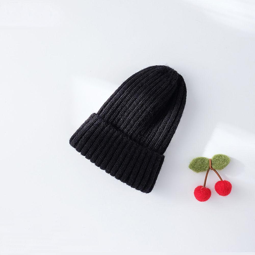 Mũ Dệt Kim Màu Sắc Trơn Giữ Ấm Mùa Thu Đông Dành Cho Trẻ Em