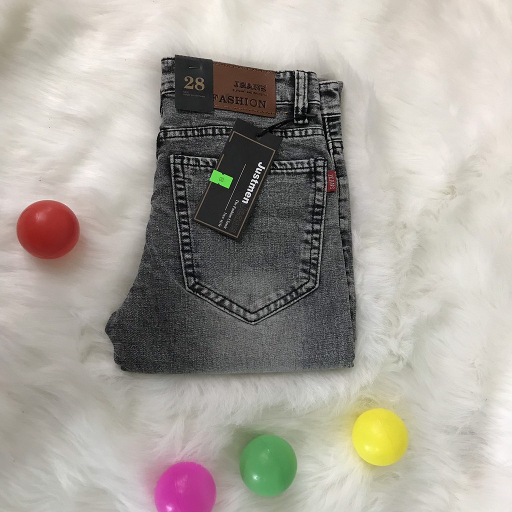 Quần Jean Trơn Nam Đen Quần Bò Nam Ống Côn Co Giãn Cao Cấp | BigBuy360 - bigbuy360.vn