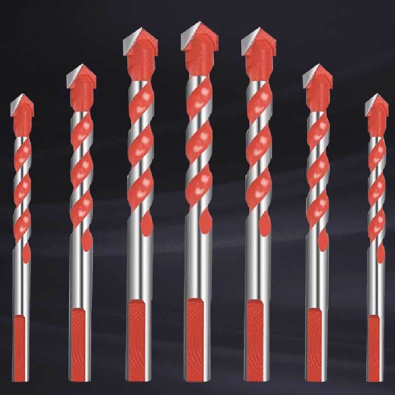 Set 10 mũi khoan hợp kim nhôm đa năng bền bỉ dùng khoan kính/ gạch men