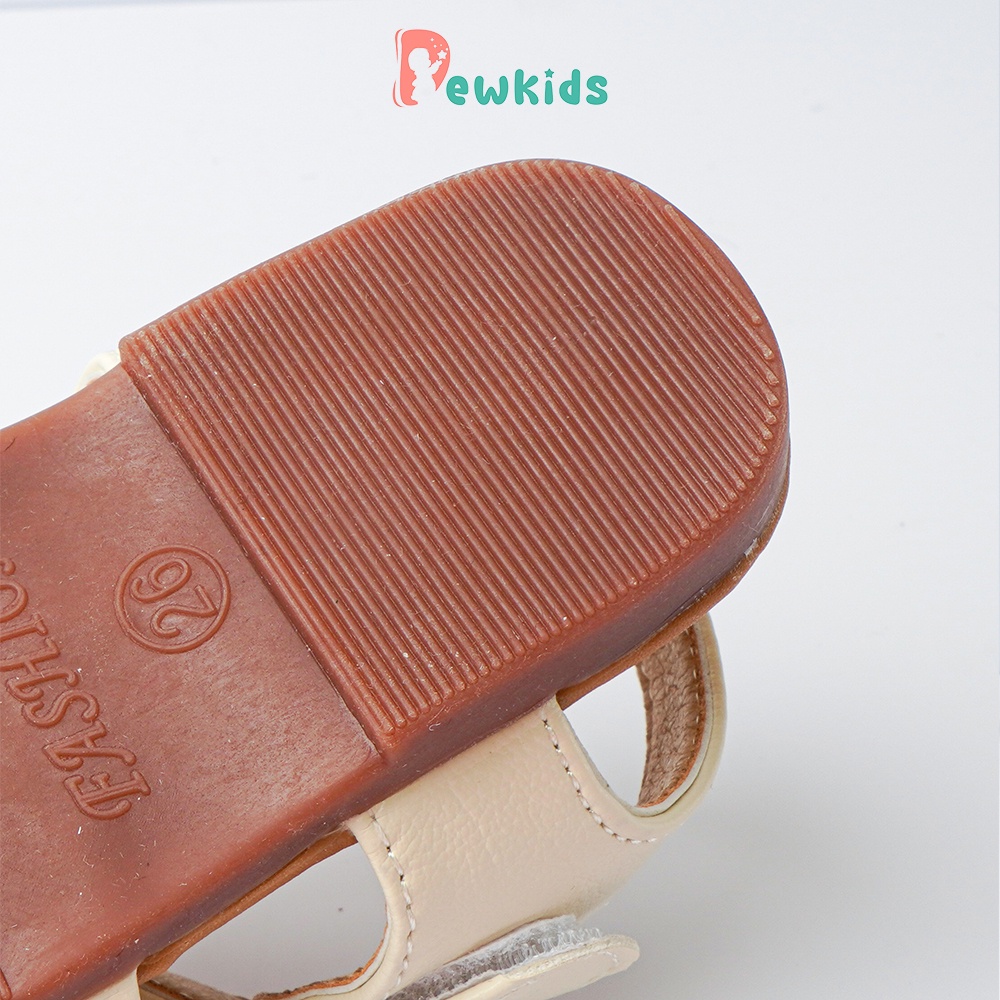 Sandal cho bé Dewkids thiết kế dây đan chéo thoáng khí, chất liệu da mềm mại