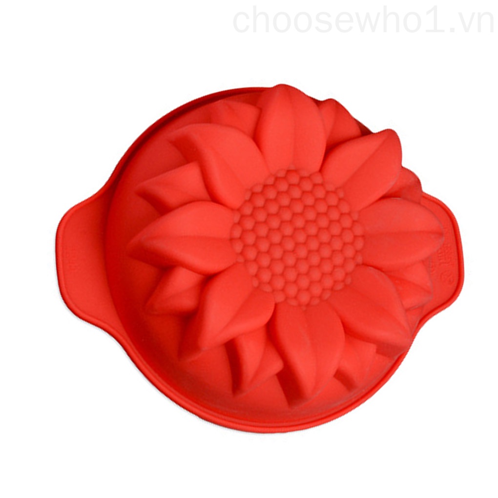 Set 2 khuôn silicone làm bánh hình hoa hướng dương đẹp mắt