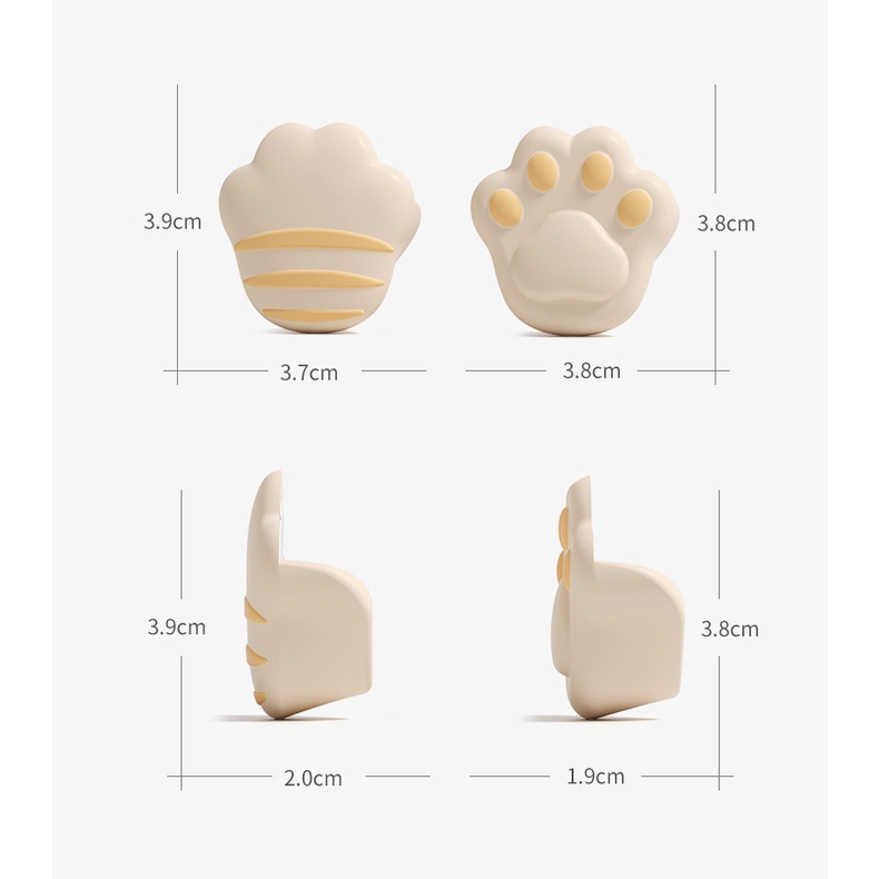 Miếng Bọc Góc Bàn Dày Dặn Chống Va Chạm Hình Chân Mèo Dễ Thương