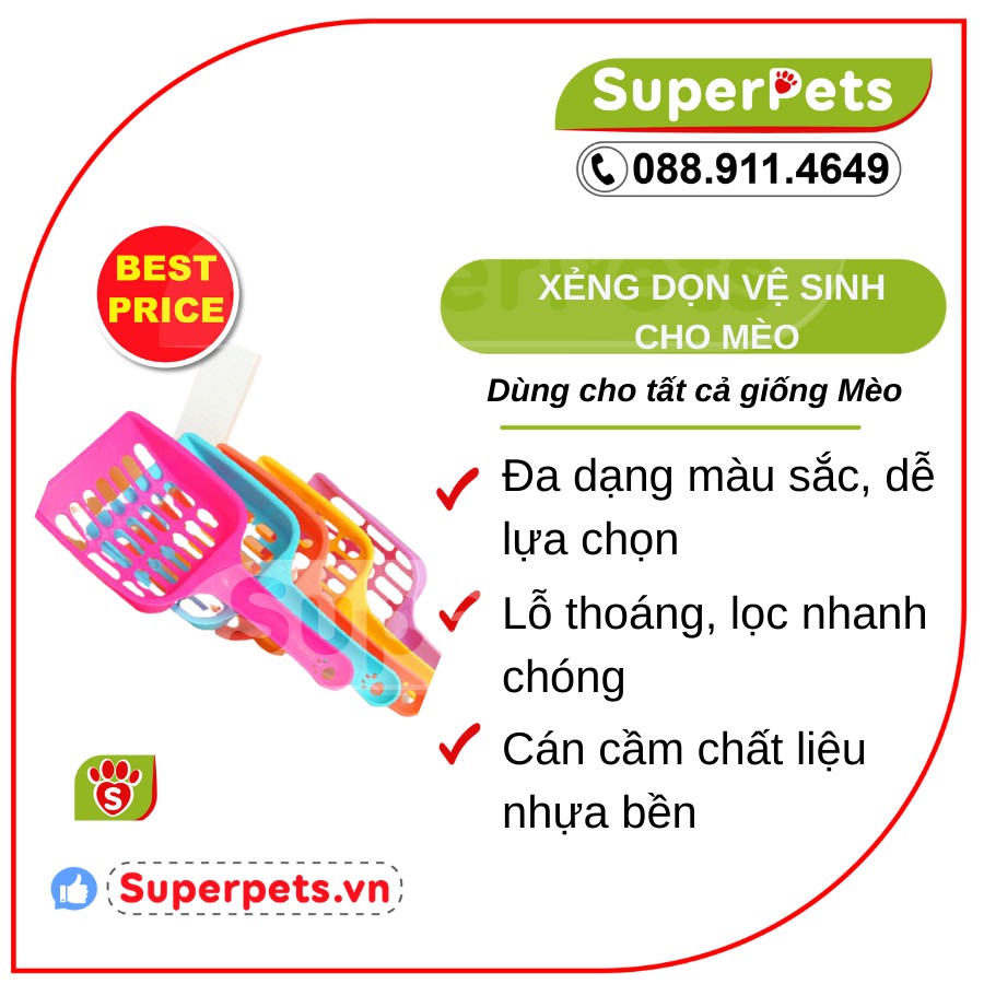 Xẻng Dọn Vệ Sinh Cho Mèo Van Ness Litter Scoop SUPERPETS VIỆT NAM