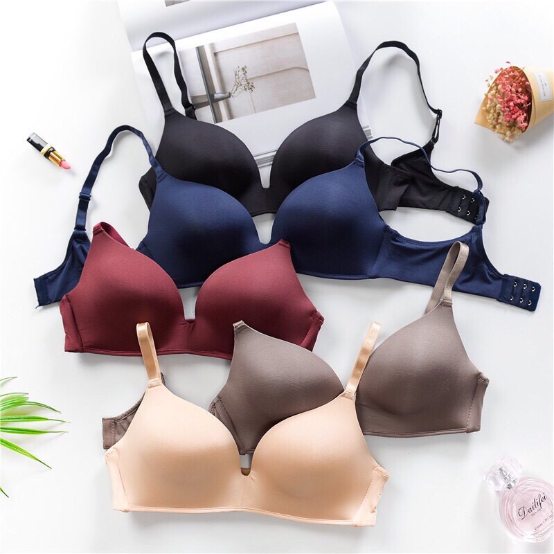 Áo Lót Nữ 💖FREESHIP 50K💖 Áo Lót Su Trơn Không Gọng Đệm Mỏng Xuất Nhật