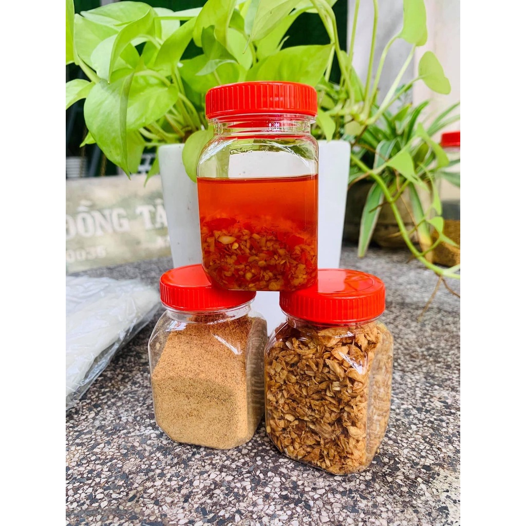 Nguyên liệu bánh tráng trộn - Hành Phi Tỏi Phi Sa Tế Muối Nhuyễn hủ nhỏ