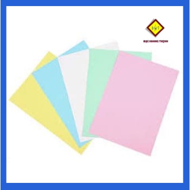 Bìa màu A4 Thái Lan 180gsm 100 tờ/xấp Giấy bìa cứng A4 đủ màu Xanh lá hồng vàng trắng xanh dương