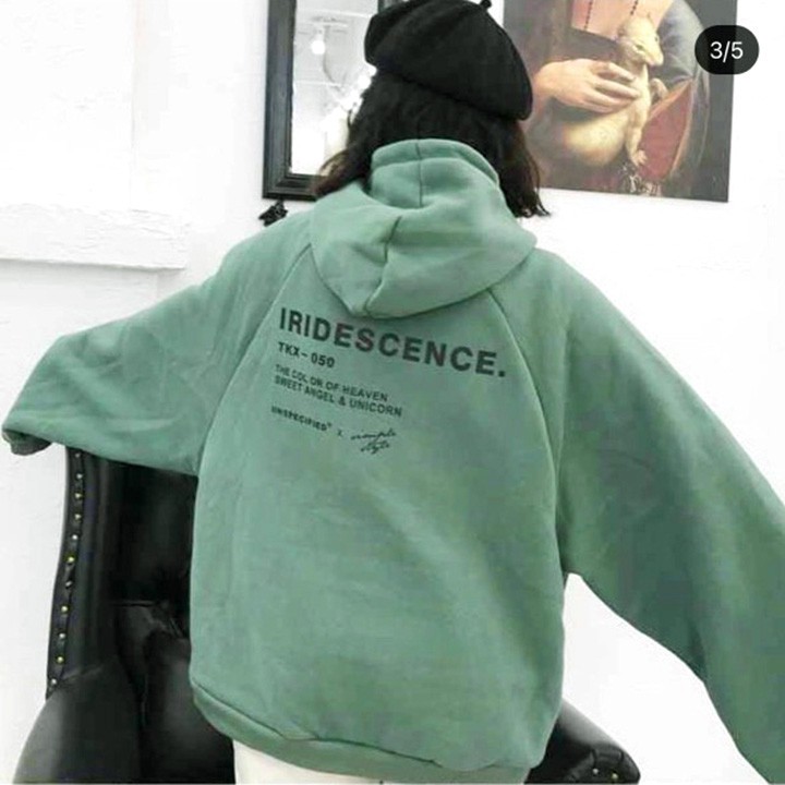 [PT] Áo khoác nữ xiteen hoodie form cánh dơi tay phồng hàng đẹp dễ thương-A626
