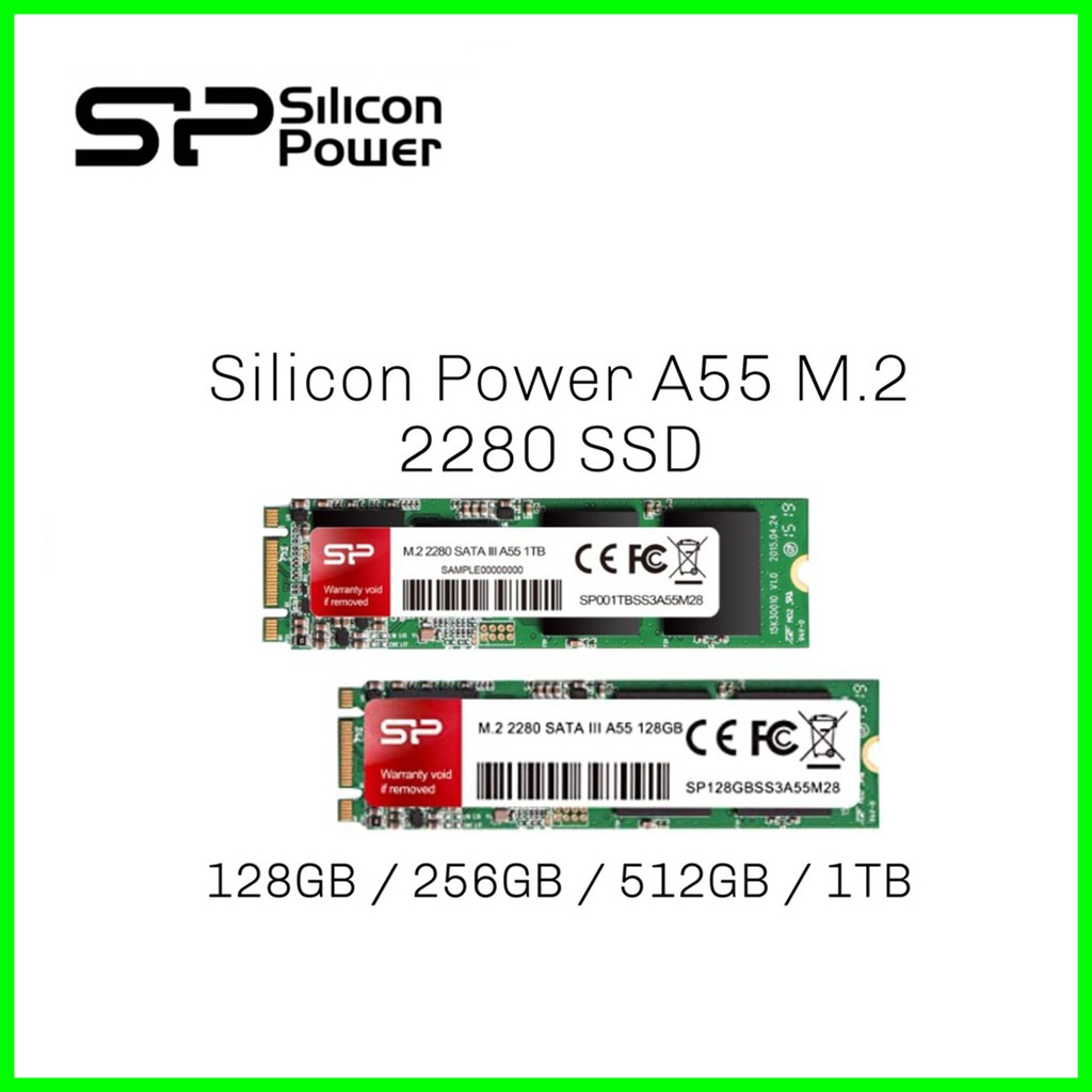 Silicon Power A55 128gb Ssd M.2 2280 Sata Iii 3d - Ssd M2 Sata 128gb
