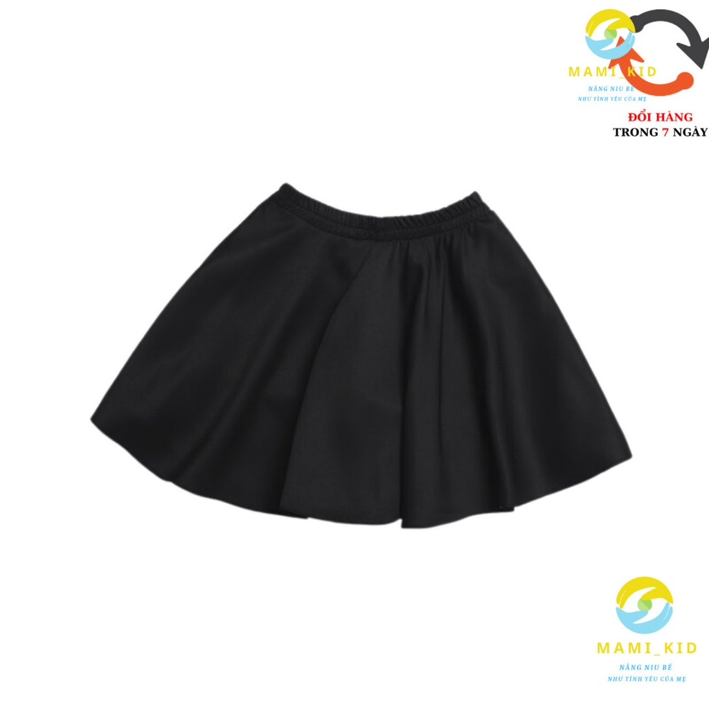 chân váy đen bé gái size đại 20-40kg xòe 360 độ, mamikid