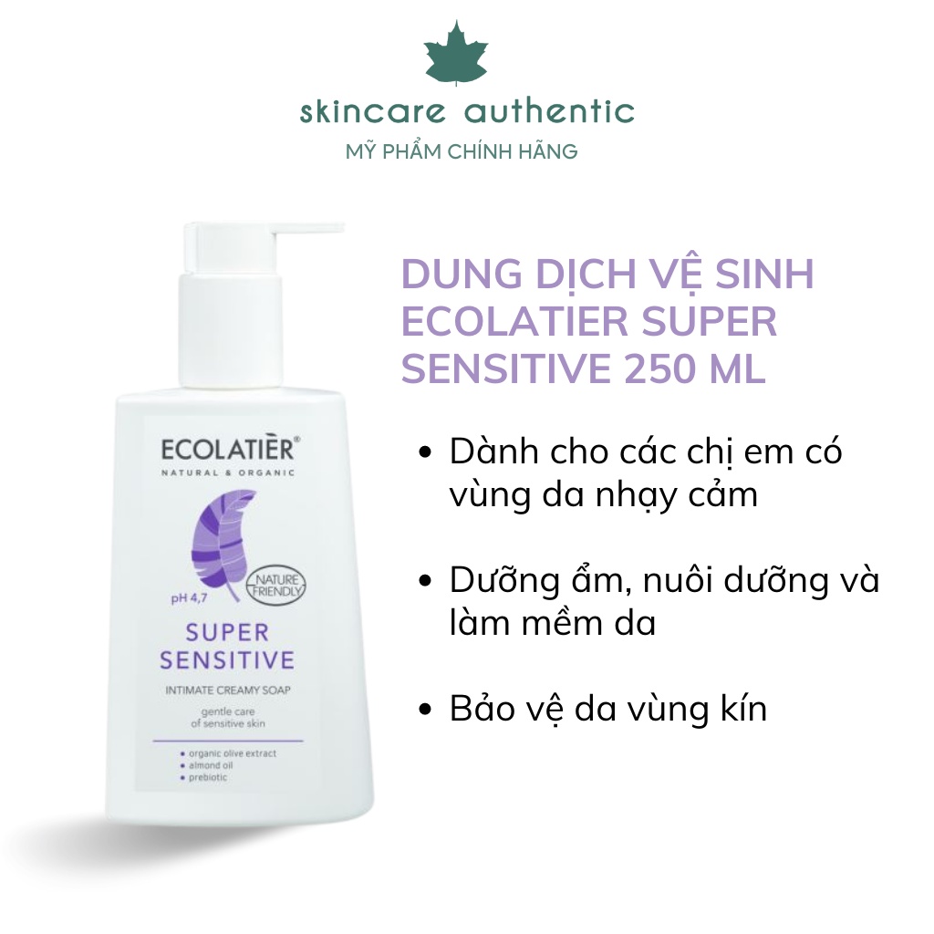 Dung Dịch Vệ Sinh Phụ Nữ ECOLATIER 250ML