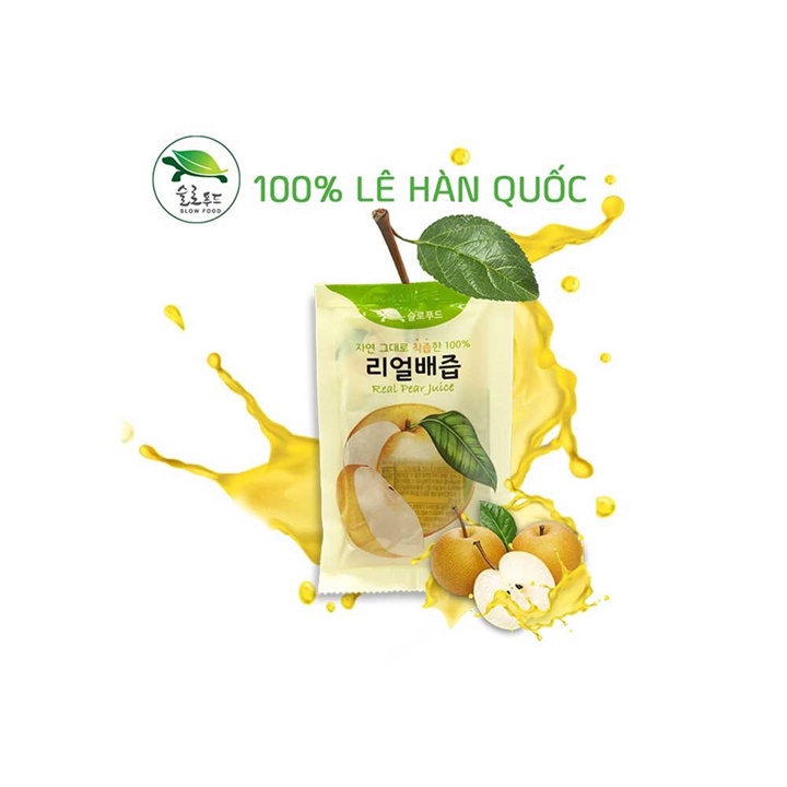 Combo 2 Hộp Nước Ép Lê Nguyên Chất Slowfood (78ml x 30 gói) - K2V Shop