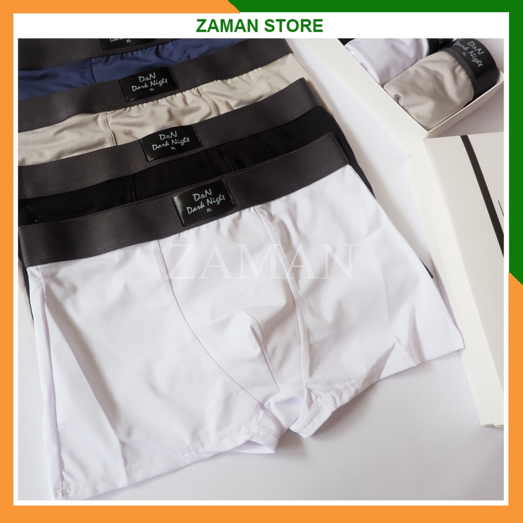 Quần sịp nam thun lạnh cao cấp quần lót đùi cao cấp co dãn 4 chiều boxer sexy (che tên) - ZAMAN
