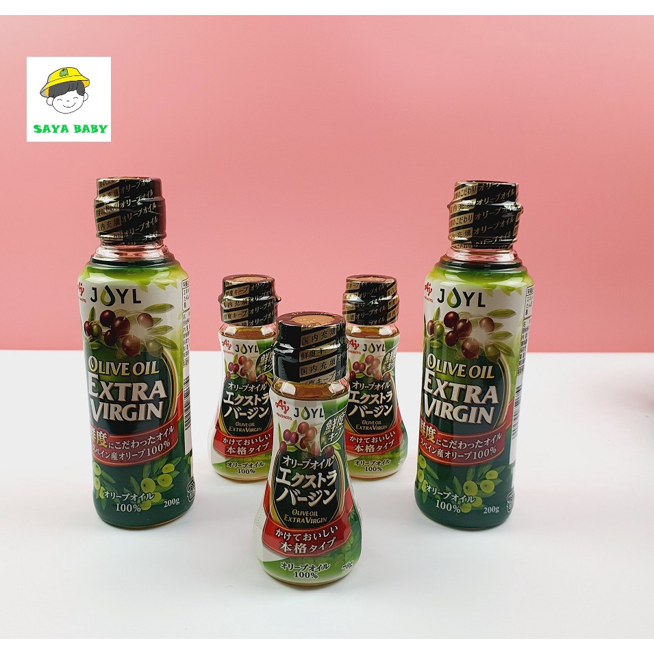 Dầu Oliu Extra Virgin Ajinomoto Nhật Bản, dầu ăn Olive nguyên chất hữu cơ cho bé ăn dặm