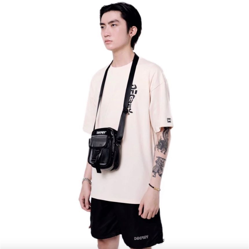 Túi Đeo Chéo Degrey Hologram - Unisex Shoulder Bag 2 Màu Trắng/ Đen