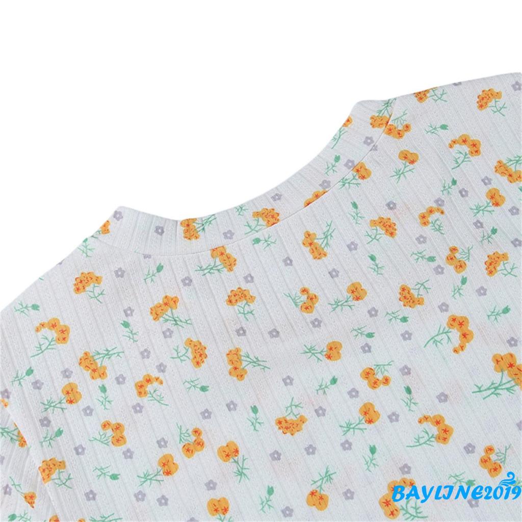 Áo liền quần Ngắn Tay Họa Tiết Hoa Thời Trang Cho Nữ