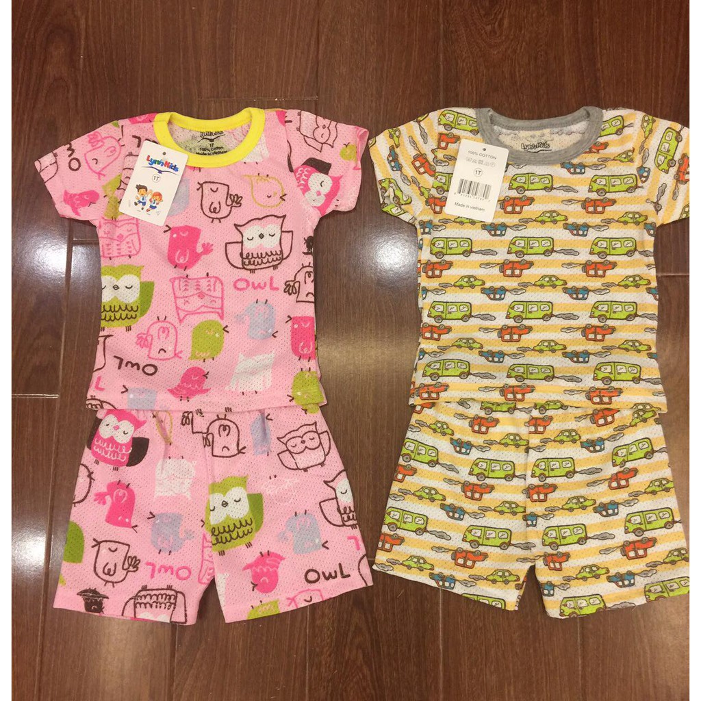 Bộ Hè Xuất Hàn Cho Bé Chất Cotton thông hơi Mát Mềm 7 - 21kg