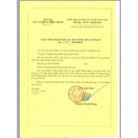 Siro bổ sung canxi cho bé PEDIA Calcium Nano Baby - bổ sung canxi, vitamin D3, K2, DHA, giúp phát triển chiều cao