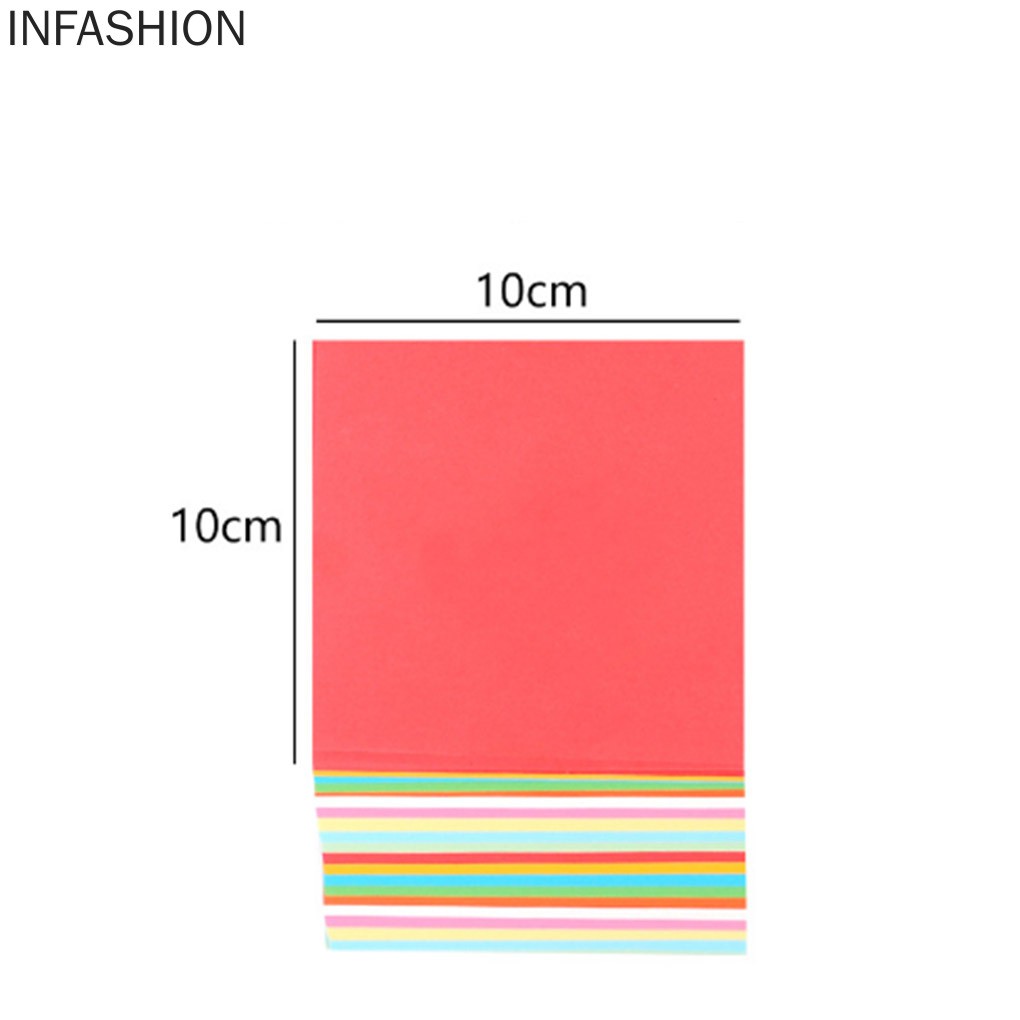 Set 100 Giấy Vuông Nhiều Màu Xếp Hình Origami