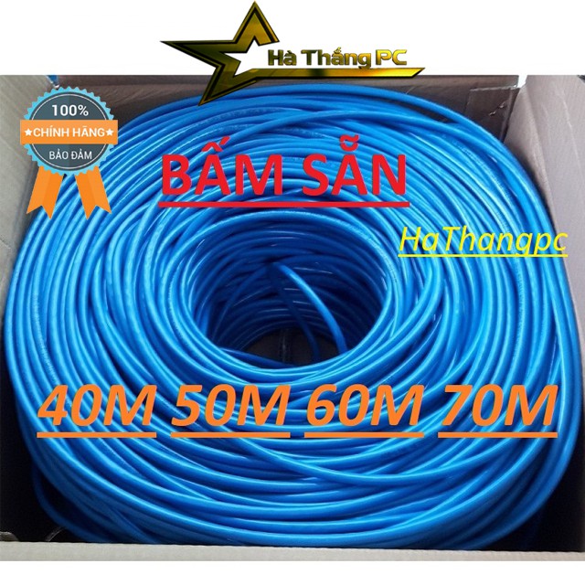 Dây Mạng Cat6 Bấm Sẵn 2 Đầu 40m 50m 60m