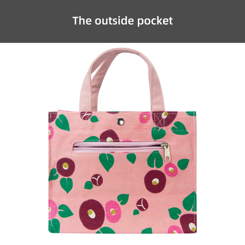 Túi xách FUNTRAVEL LS5003 vải canvas in hoa xinh xắn thời trang cho nữ