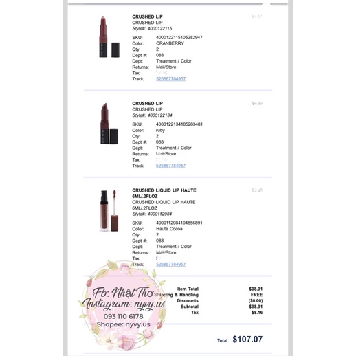 Son Bobbi Brown crushed lip fullbox