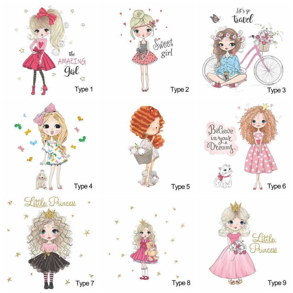 LEISURE Sticker Dán Tường Họa Tiết Hoạt Hình Dễ Thương Bắt Mắt