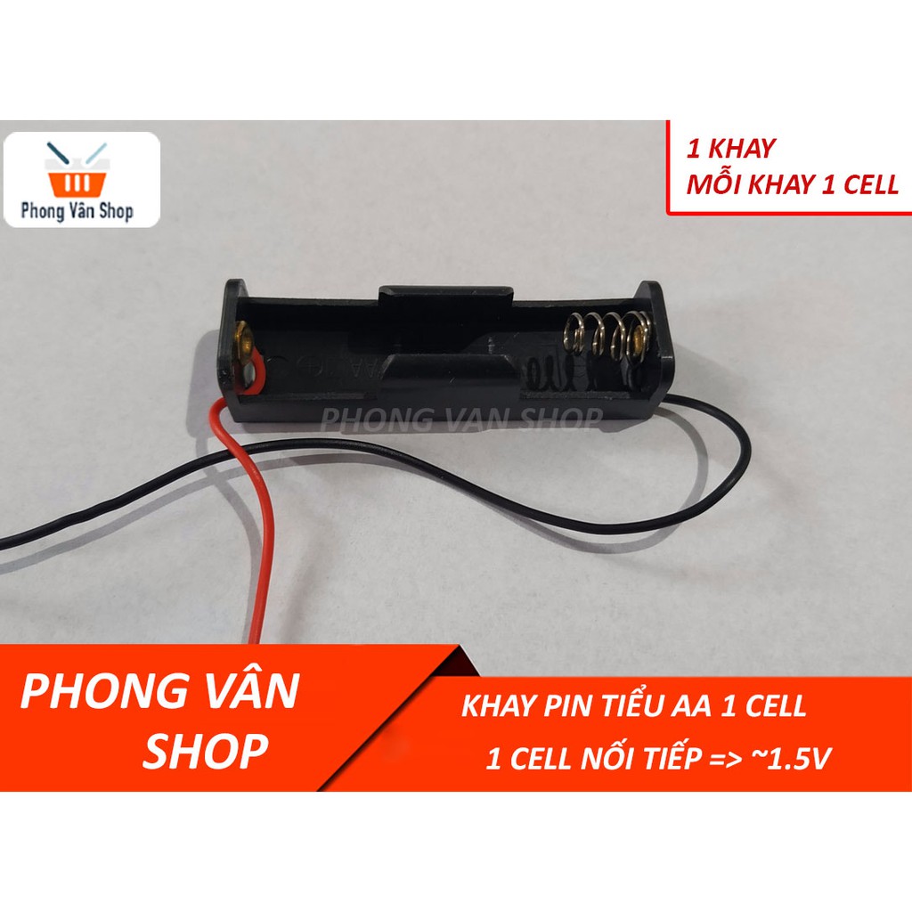 Khay pin tiểu AA nối tiếp- 1 cell