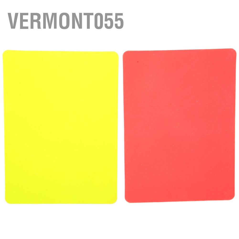Hàng Hot Thẻ màu đỏ và vàng bóng đá Ghi lại trò chơi bóng đá Thiết bị công cụ trọng tài Hàng giao ngayVermont055
