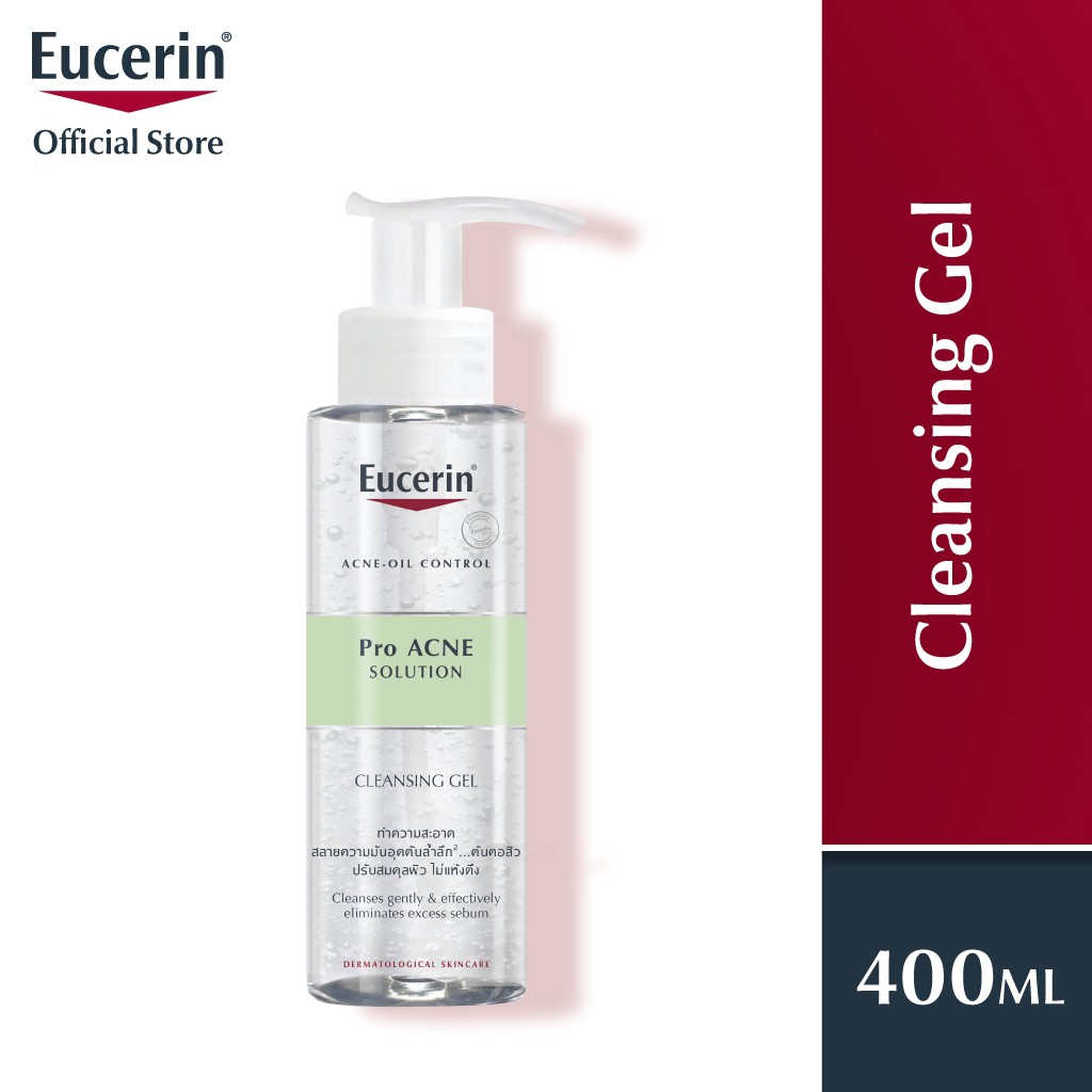 [HÀNG CHÍNH HÃNG] Sữa Rửa Mặt Eucerin Cho Da Nhờn Mụn Eucerin Pro ACNE Solution Cleansing Gel 200ML - 400ML