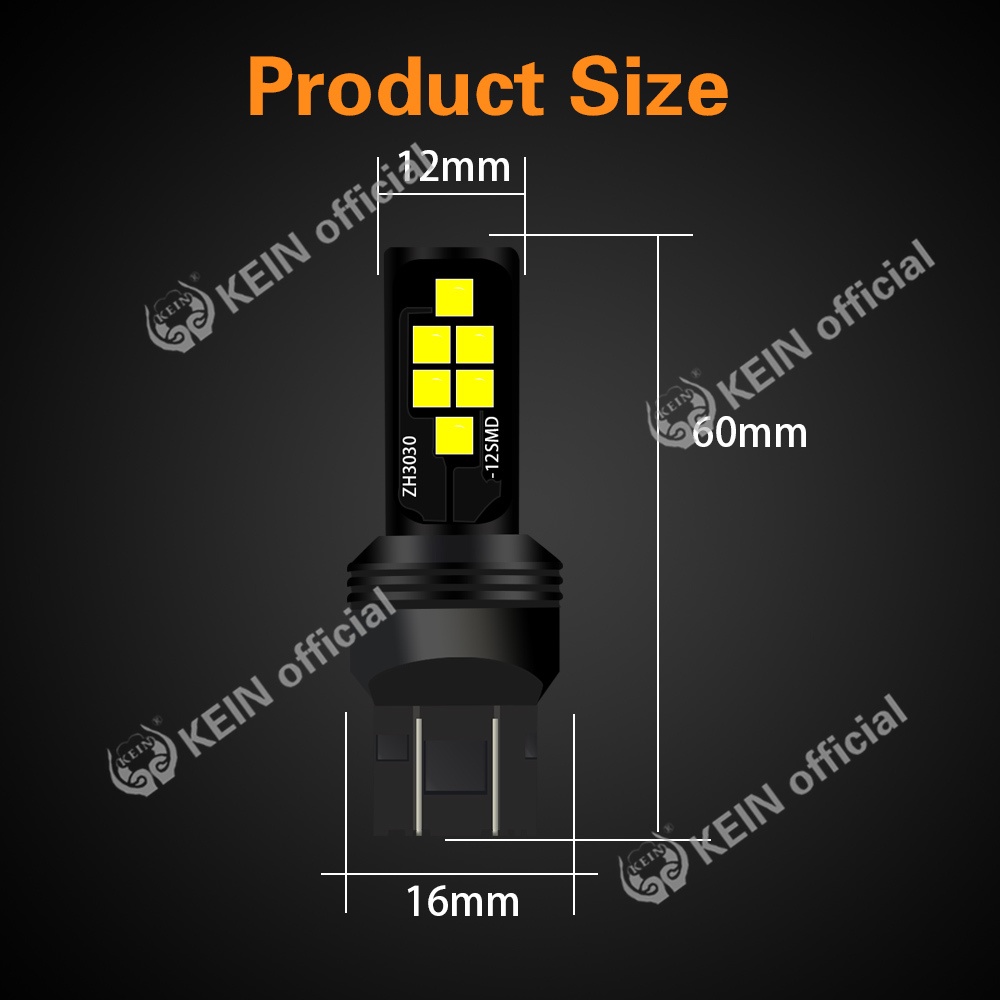 Đèn led phanh S25 1156 Ba15S P21W 1157 Bay15D P21/ 5w 7440 3030 12smd cho xe hơi