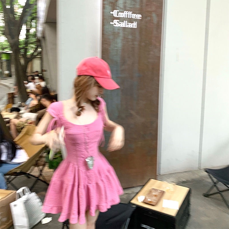 Váy Ulzzang Thắt Nút Vai