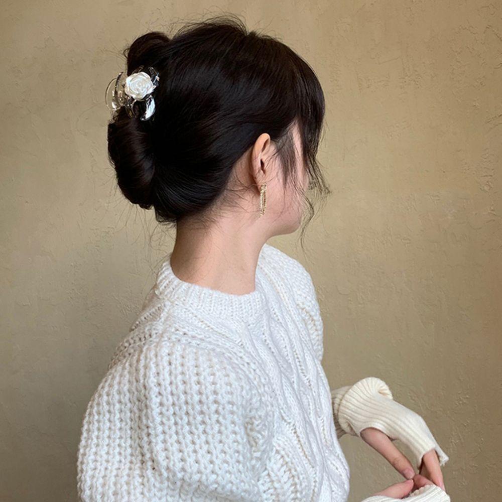 Kẹp Tóc Hình Hoa Trà Thời Trang Xinh Xắn Cho Nữ