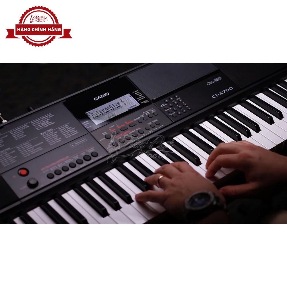 Đàn Organ Casio CT-X700 Phản Hồi Chạm 3 Mức Nhạy 61 Phím Kích Thước Tiêu Chuẩn Đầy Đủ Chức Năng